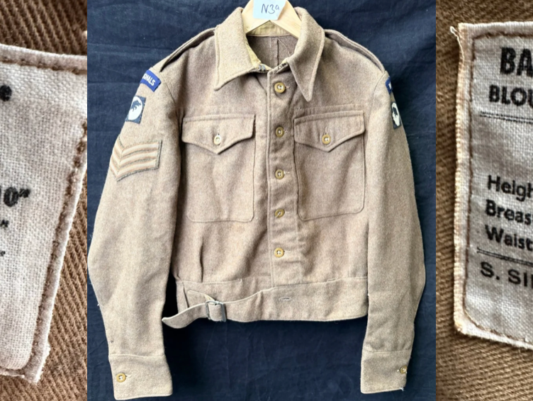 British WW2 Battledress Uniform Size Guide