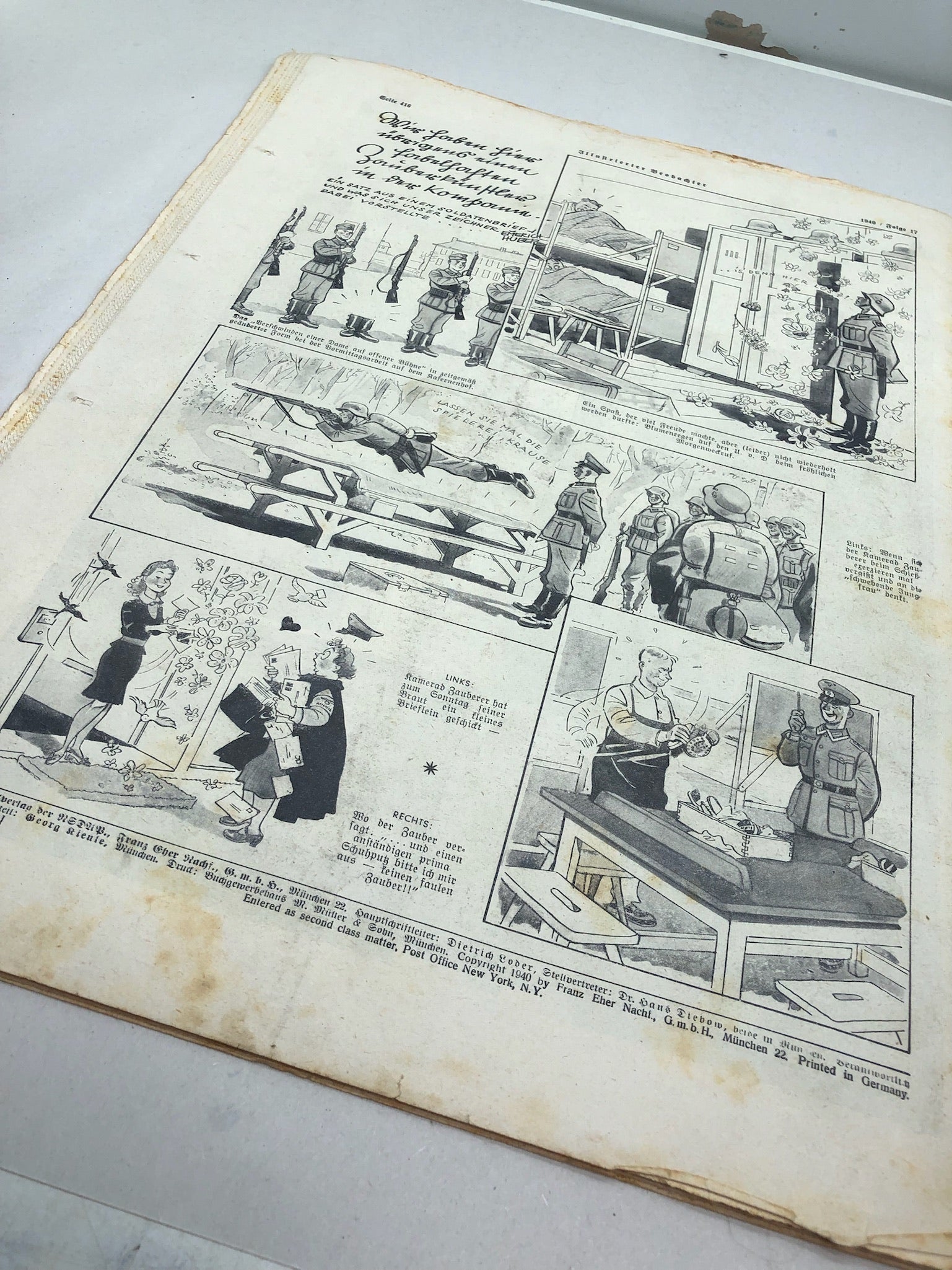 JB Juustrierter Beobachter NSDAP Magazine Original WW2 German - 25 April 1940 - The Militaria Shop
