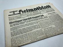 Lade das Bild in den Galerie-Viewer, Original WW2 German NSDAP Heimatblatt Political Newspaper - 8th December 1939 - The Militaria Shop