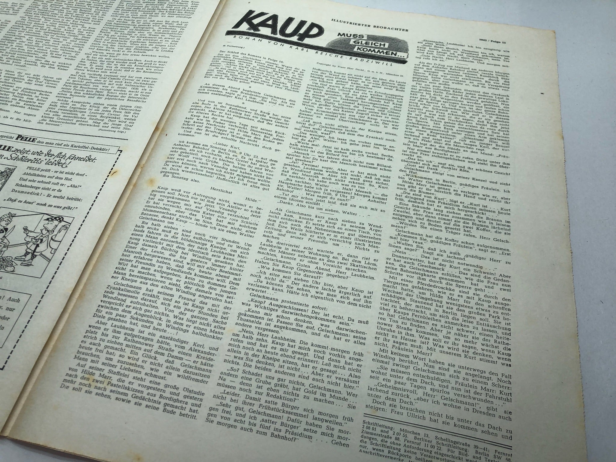 JB Juustrierter Beobachter NSDAP Magazine Original WW2 German - 12th March 1942 - The Militaria Shop
