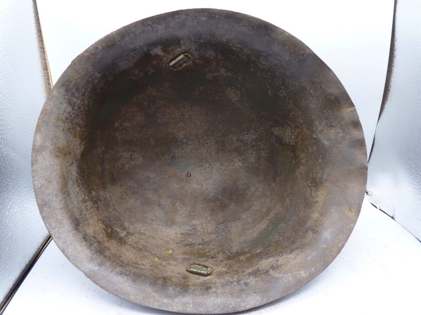 Original WW2 British / Canadian Army Mk3 High Rivet Turtle Army Combat Helmet - The Militaria Shop