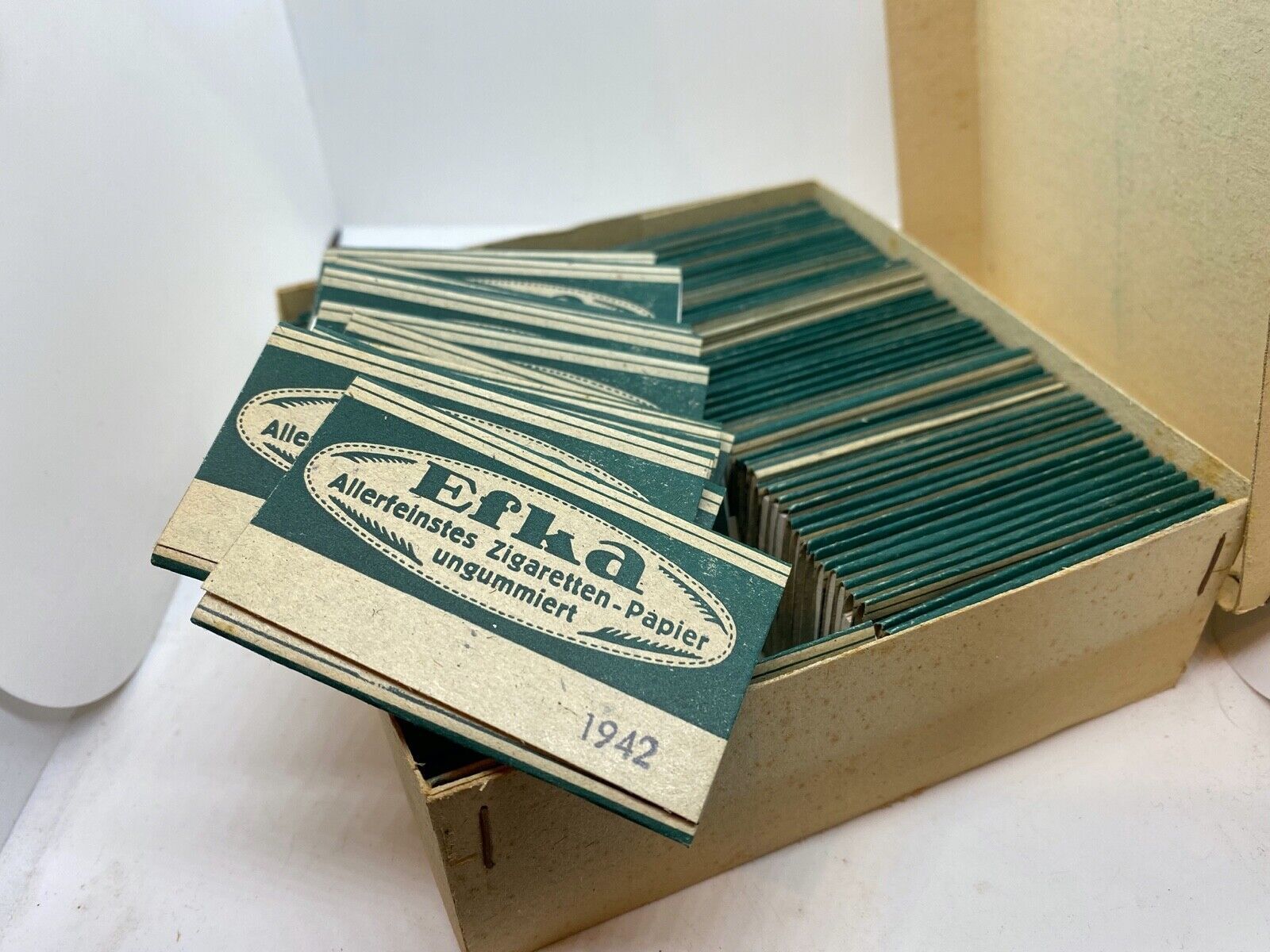 ORIGINAL GERMAN WWII WEHRMACHT AFRICA CIGARETTE PAPER "EFKA" - 1942 Da - The Militaria Shop