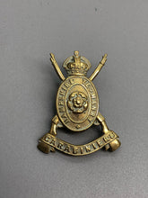 Load image into Gallery viewer, Original WW1 British Army Cap Badge - Hampshire Yeomanry Carabiniers - The Militaria Shop
