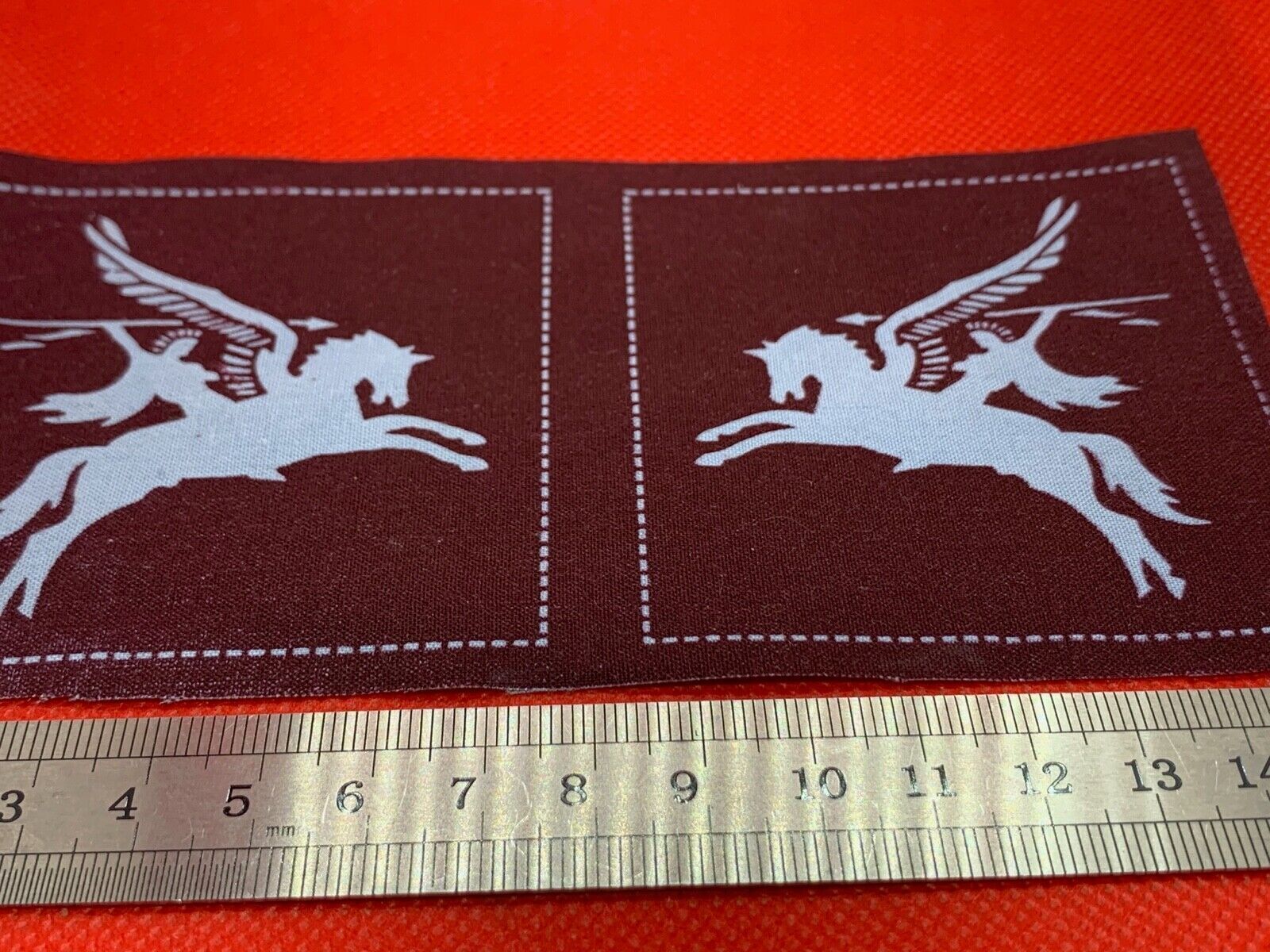 Pair WW2 Style Printed British Pegasus Airborne Shoulder Badges - Reproduction 1 - The Militaria Shop