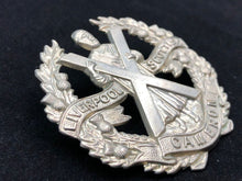 Load image into Gallery viewer, Original WW2 British Army Liverpool Scottish Cameron Highlanders Cap Badge - The Militaria Shop
