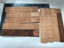 Load image into Gallery viewer, WW2 German Army belt leather fastening strip. Black leather reproduction. - The Militaria Shop