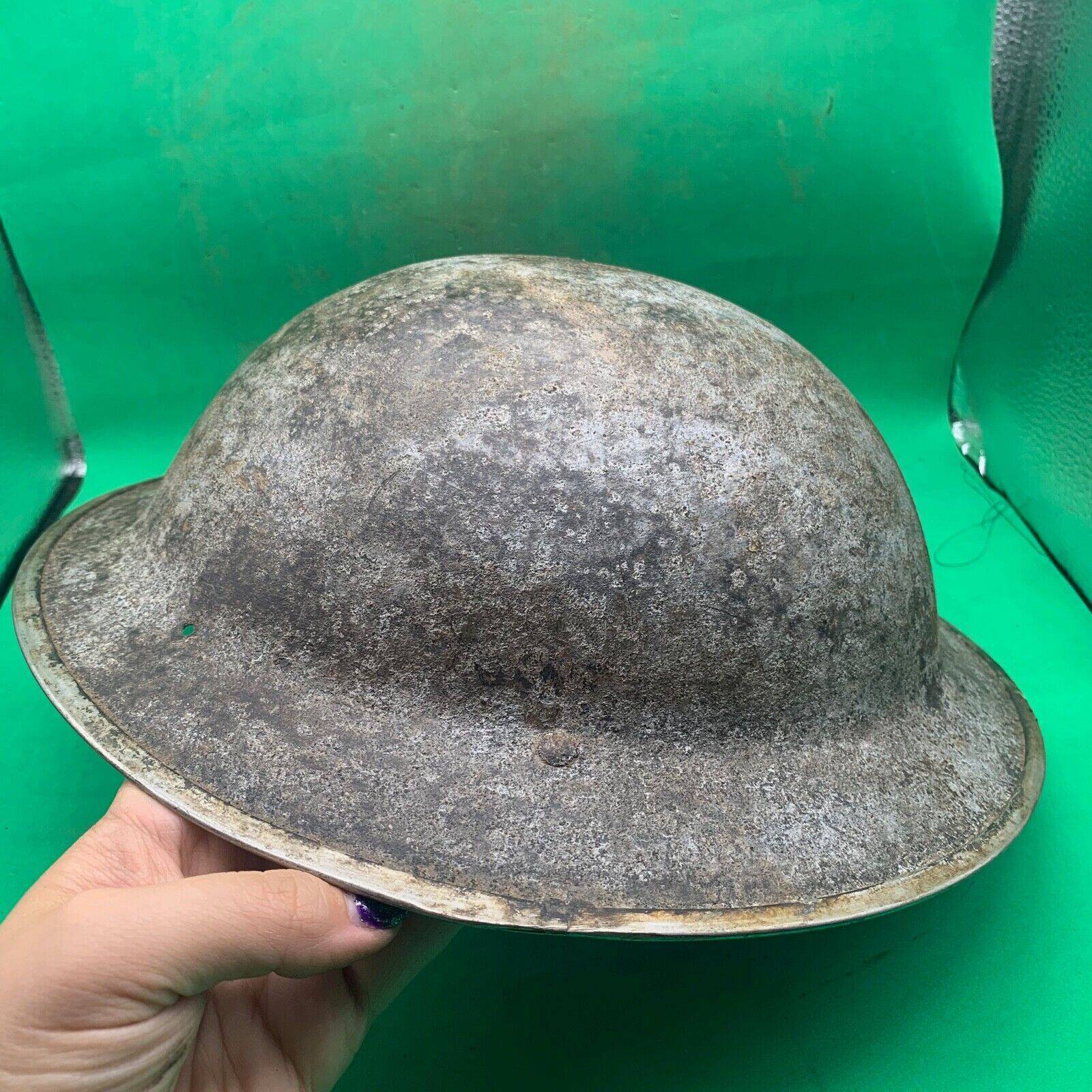 Original WW2 South African Army Mk2 Brodie Helmet - British Style Combat Helmet - The Militaria Shop