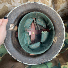 Charger l'image dans la galerie, Original WW2 British Style South African Mk2 Army Combat Helmet & Liner - The Militaria Shop