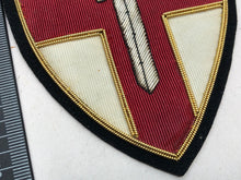 Load image into Gallery viewer, British Army Bullion Embroidered Blazer Badge - 1st Army Group - The Militaria Shop