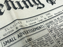 Load image into Gallery viewer, Original WW2 British Newspaper Channel Islands Occupation Jersey - August 1942 - The Militaria Shop
