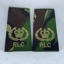 Load image into Gallery viewer, Royal Logistics Corps RLC Rank Slides / Epaulette Pair Genuine British Army -NEW - The Militaria Shop