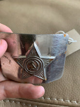 Lade das Bild in den Galerie-Viewer, Genuine WW2 USSR Russian Soldiers Army Brass Chromed Belt Buckle - #22 - The Militaria Shop