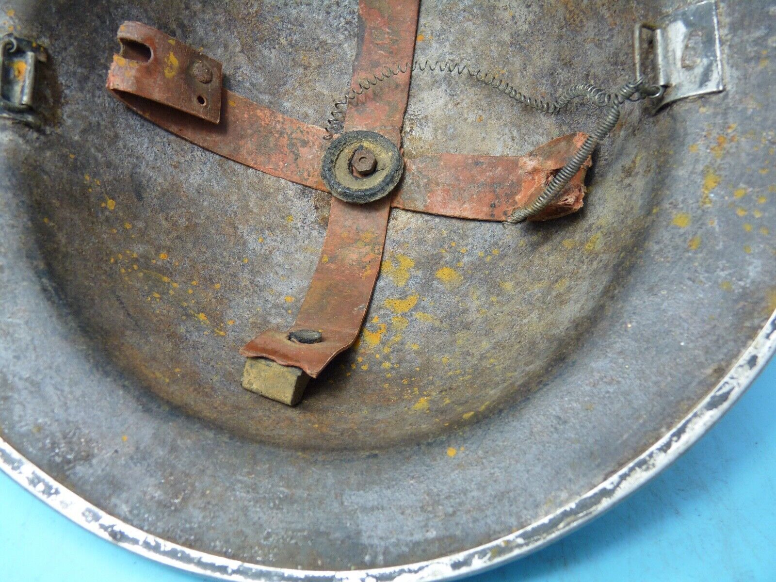 Original WW2 South African Army Mk2 Brodie Helmet - British Style Combat Helmet - The Militaria Shop