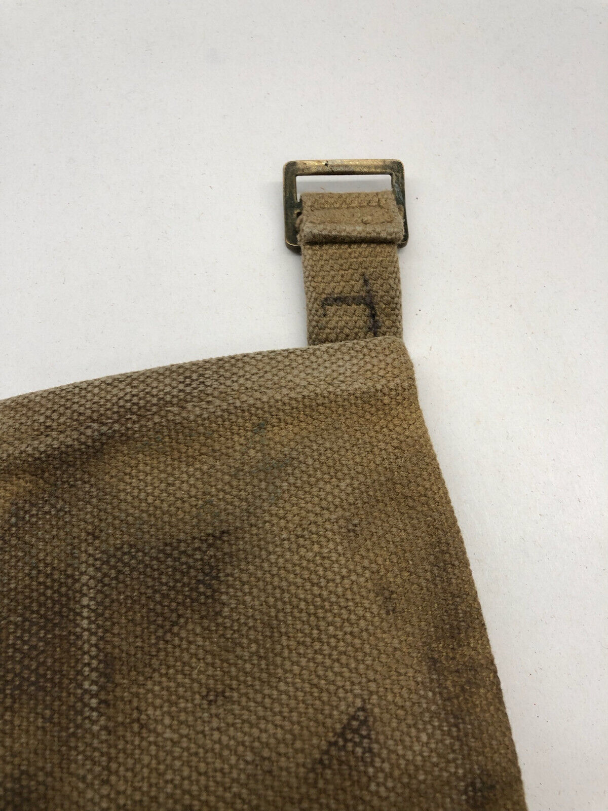 WW2 British Army 37 Pattern Webbing Water Bottle Carrier Harness - 1943 Dated - The Militaria Shop