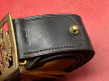 Load image into Gallery viewer, Original 1943 Regulation Pattern Guardia Civil Belt & Buckle - 36 Inch Waist - The Militaria Shop