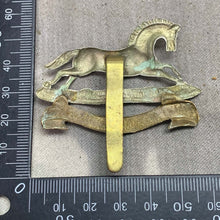 Load image into Gallery viewer, Original WW2 British Army Cap Badge - 3rd The King's Own Hussars - The Militaria Shop