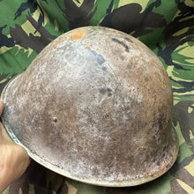 Load image into Gallery viewer, Original WW2 British / Canadian Army Mk3 Turtle Helmet - The Militaria Shop