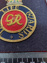 Load image into Gallery viewer, British Army Bullion Embroidered Blazer Badge - The Life Guards - King's Cr - The Militaria Shop
