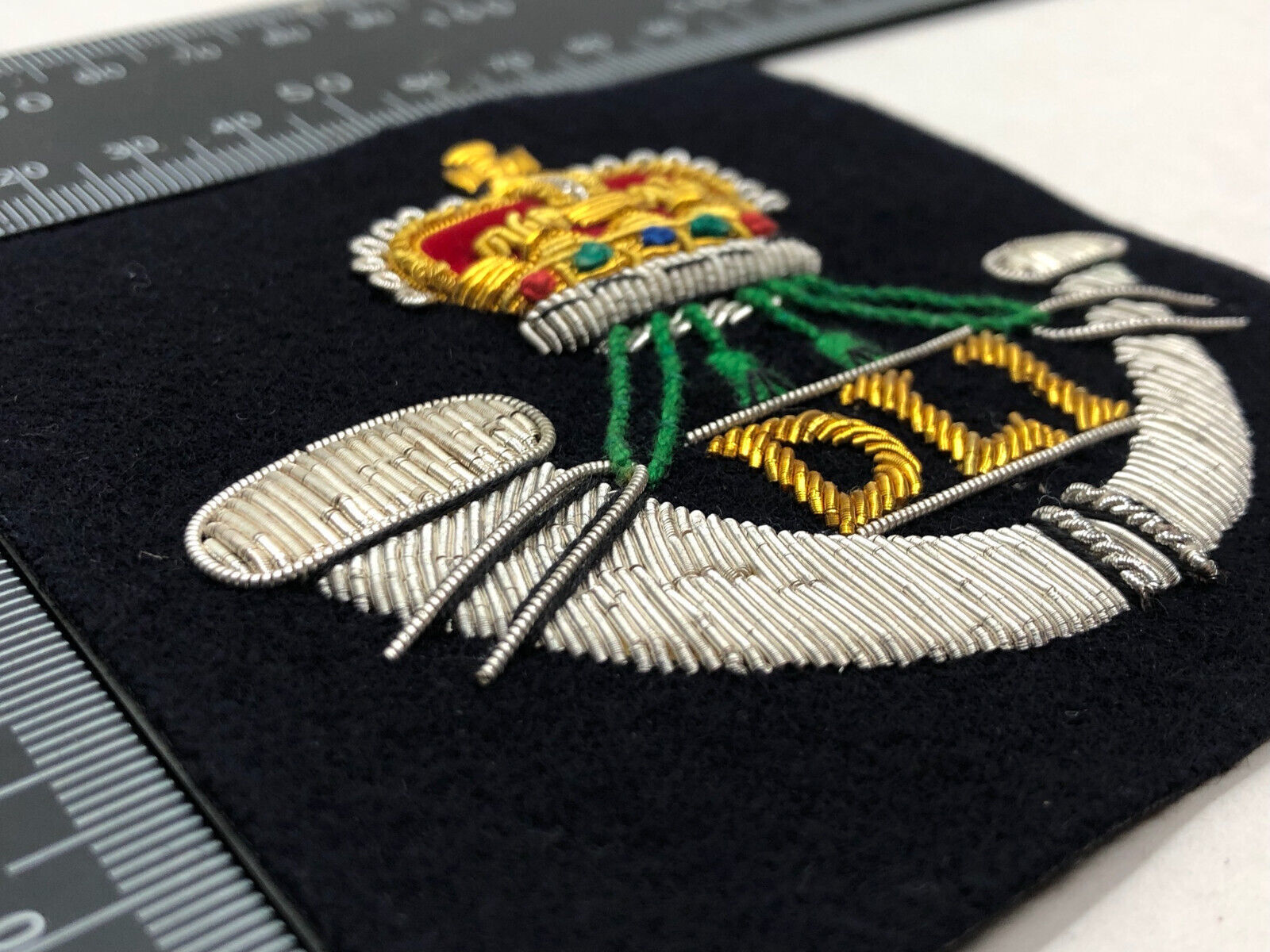 British Army Bullion Embroidered Blazer Badge - Durham Light Infantry - The Militaria Shop