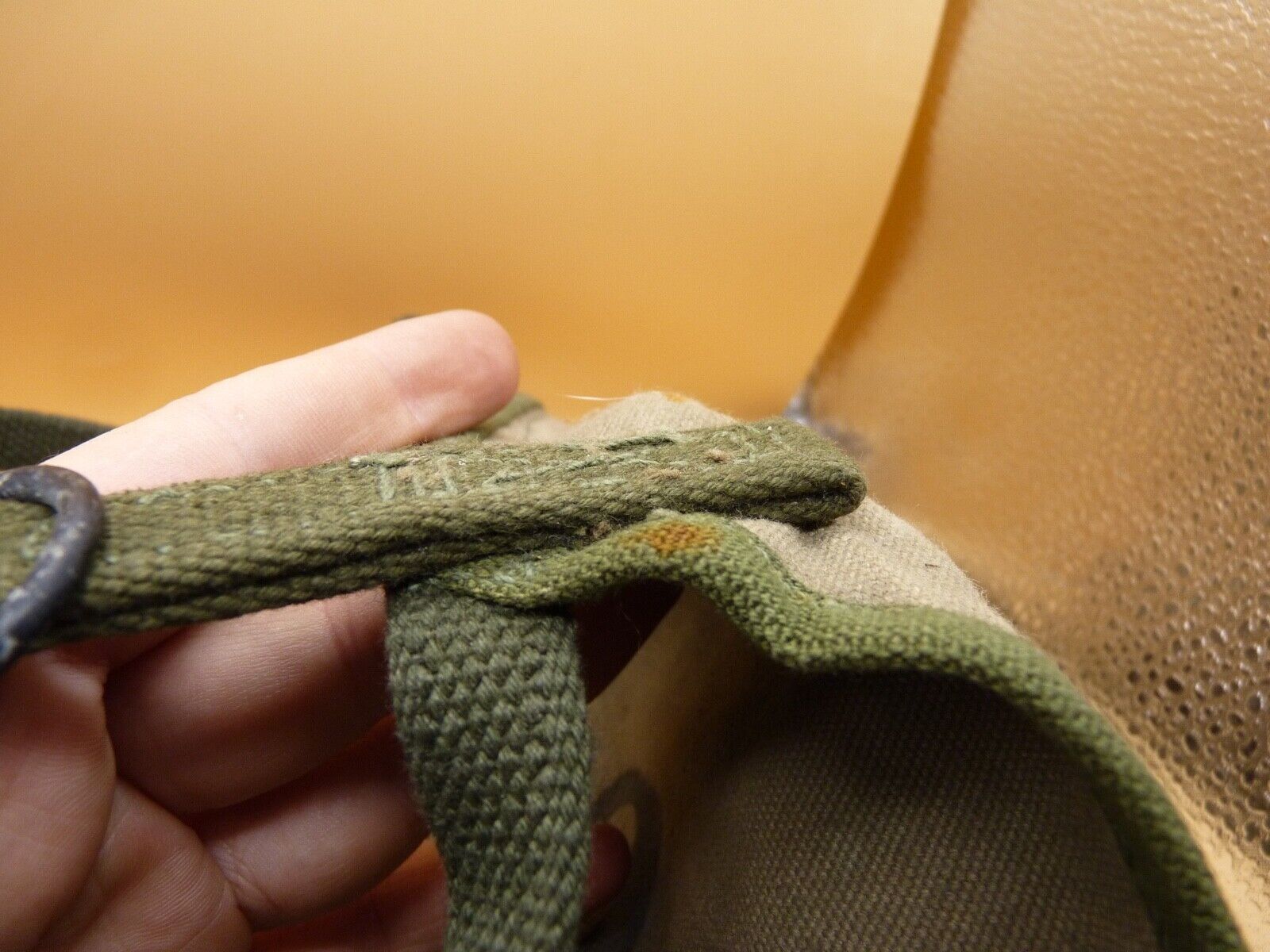 Original WW2 US Army M1928 Haversack Pack Tail - 1944 Dated - The Militaria Shop