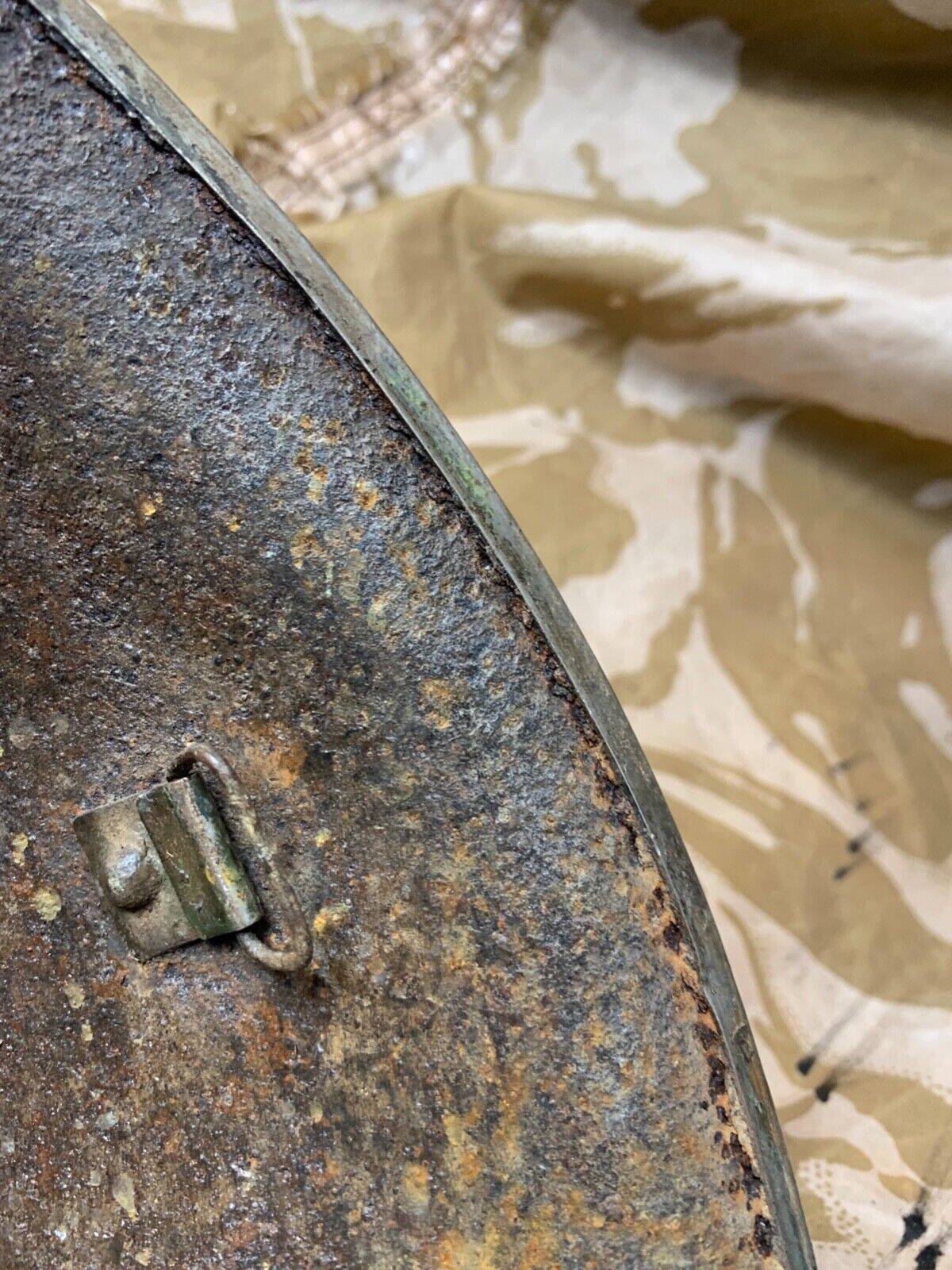 WW2 Mk3 High Rivet Turtle - British / Canadian Army Helmet - Nice Original - The Militaria Shop