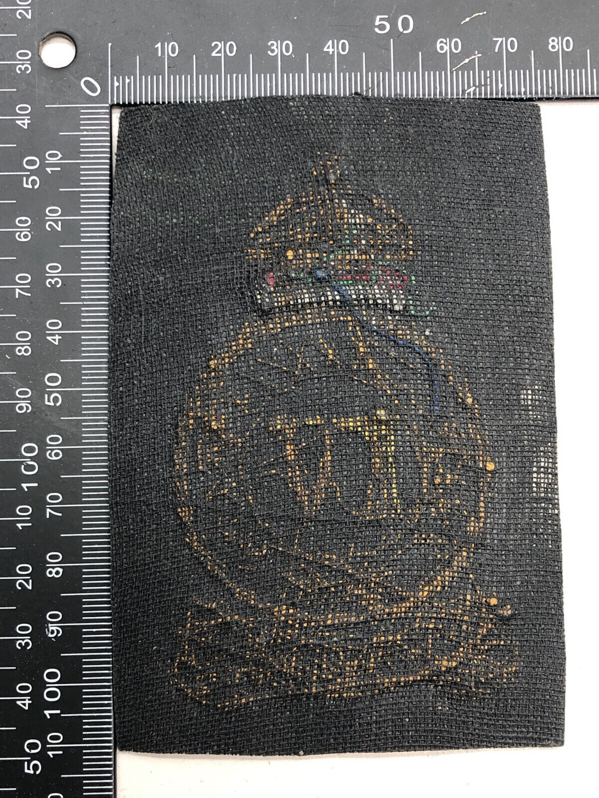 British Army Bullion Embroidered Blazer Badge - 4th Queen's Own Hussars - The Militaria Shop