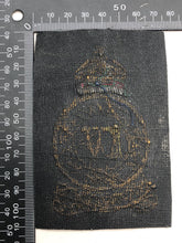 Load image into Gallery viewer, British Army Bullion Embroidered Blazer Badge - 4th Queen's Own Hussars - The Militaria Shop