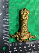 Load image into Gallery viewer, Original British Army WW1 / WW2 11th Hussars Cap Badge - The Militaria Shop
