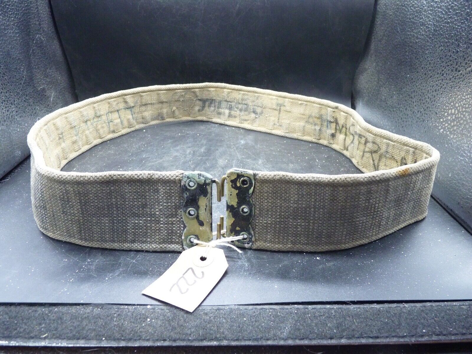 Original British Army / RAF Webbing Belt - WW2 37 Pattern - 40 Inch Waist Max - The Militaria Shop