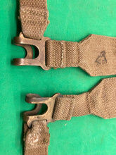 Load image into Gallery viewer, Original WW2 Pattern British Army L Straps Pair - 37 Pattern Webbing Haversack - The Militaria Shop