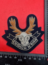 Lade das Bild in den Galerie-Viewer, British Army Bullion Embroidered Blazer Badge - Seaforth Highlanders Regiment - The Militaria Shop