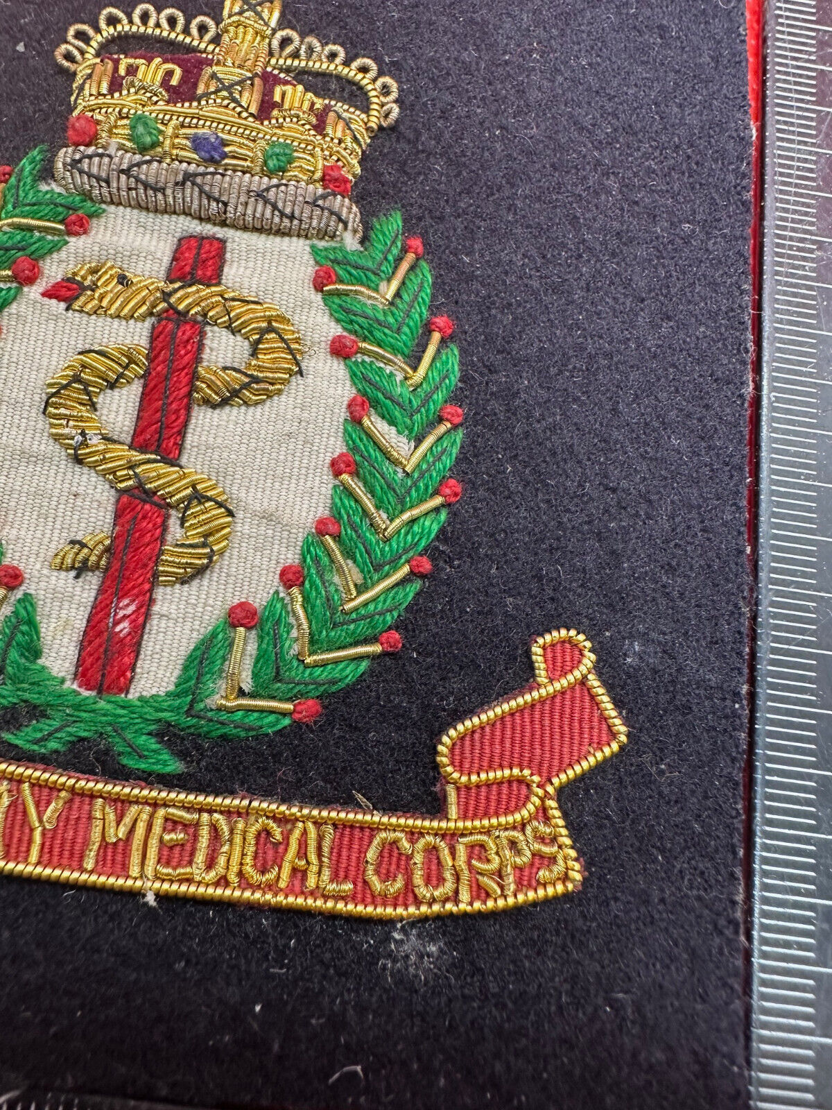 British Army Bullion Embroidered Blazer Badge - RAMC Royal Army Medical Corps - The Militaria Shop