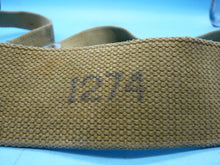 Load image into Gallery viewer, Original WW2 British Army 37 Pattern Canvass Shoulder Strap / Cross Strap - The Militaria Shop