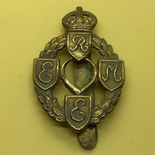 Load image into Gallery viewer, Original WW2 British Army Cap Badge - Royal Electrical & Mechanical Engineer - The Militaria Shop