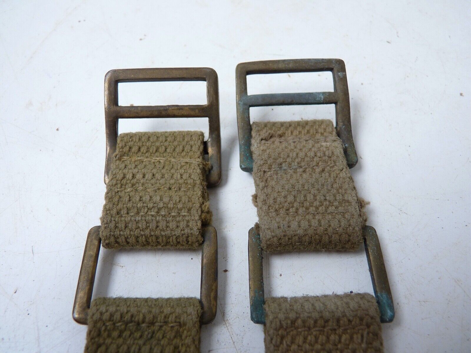 Original WW2 British Army 37 Pattern Webbing Brace Adaptor Pair - The Militaria Shop