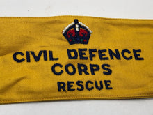 Load image into Gallery viewer, Original British Civil Defence Corps Kings Crown Armband - NEW OLD STOCK - The Militaria Shop