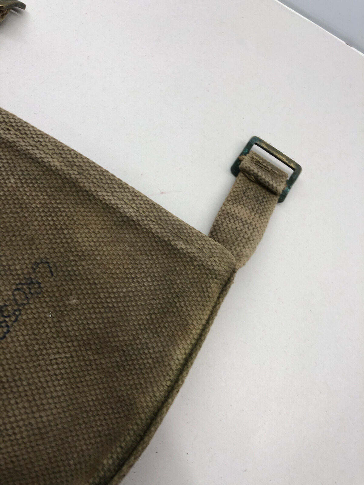 WW2 British Army 37 Pattern Webbing Water Bottle Carrier Harness - 1941 Dated - The Militaria Shop