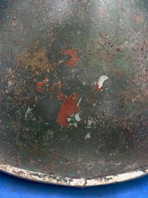 Load image into Gallery viewer, Original WW2 British Army / Canadian Army Mk3 Turtle Combat Helmet - Medic? - The Militaria Shop