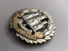 Load image into Gallery viewer, Original British Army WW2 Northamptonshire Regiment Cap Badge - The Militaria Shop