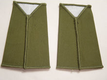 Load image into Gallery viewer, OD Green Rank Slides / Epaulette Pair Genuine British Army - ACF Mercian WO - The Militaria Shop