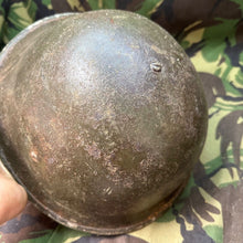 Load image into Gallery viewer, Original WW2 British / Canadian Army Mk3 Turtle Helmet & Liner - The Militaria Shop