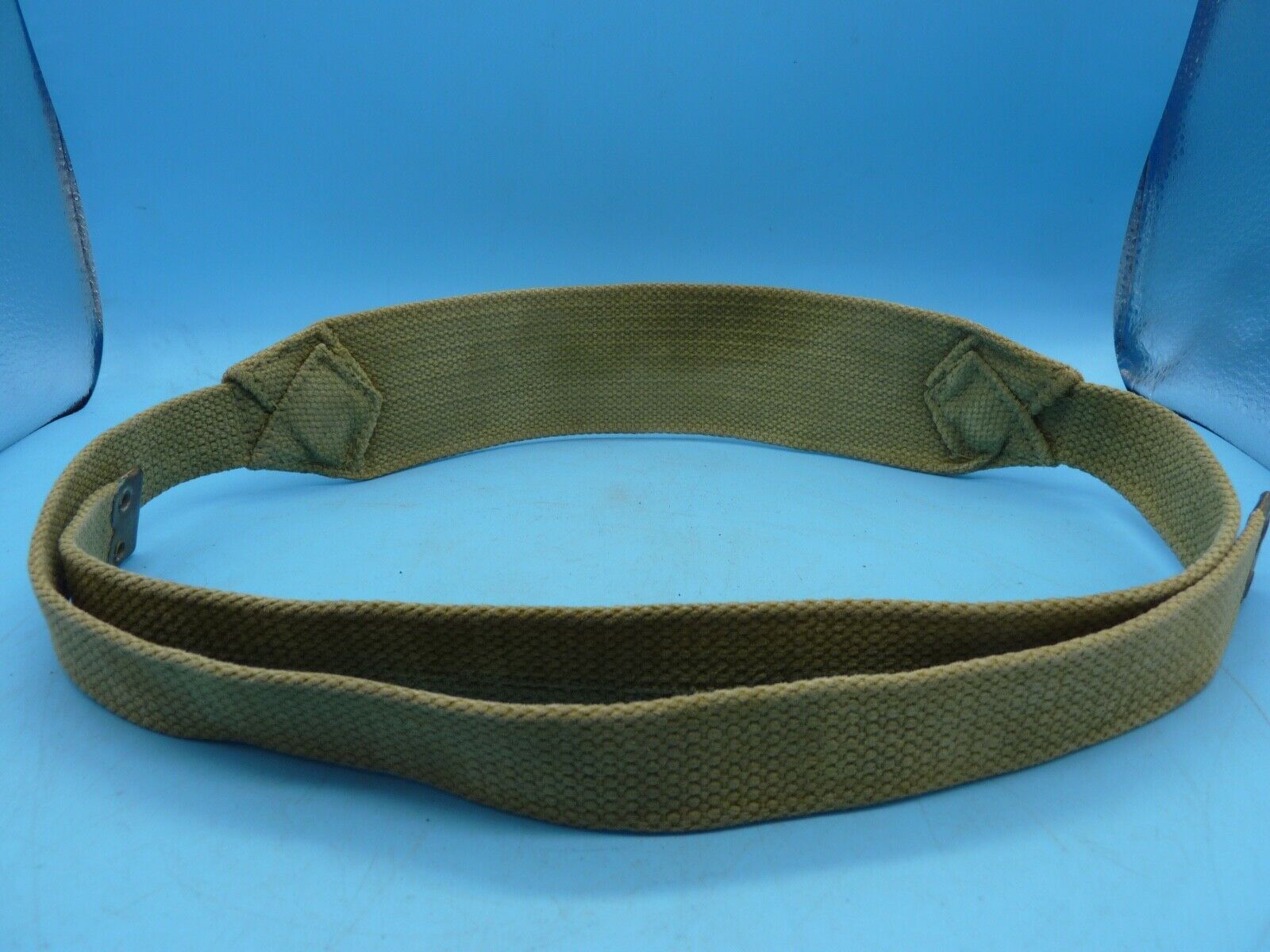 Original WW2 British Army 37 Pattern Canvass Shoulder Strap / Cross Strap - The Militaria Shop