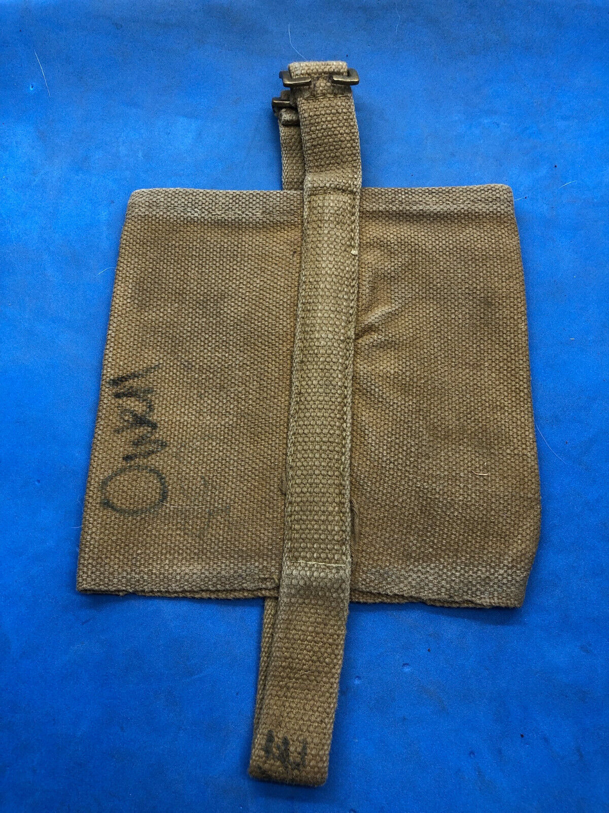 WW2 British Army 37 Pattern Webbing Water Bottle Carrier Harness - 1943 Dated - The Militaria Shop