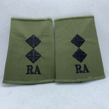Charger l'image dans la galerie, RA Royal Artillery Rank Slides / Epaulette Pair Genuine British Army - NEW - The Militaria Shop