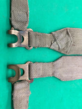 Load image into Gallery viewer, Original WW2 Pattern British Army L Straps Pair - 37 Pattern Webbing Haversack - The Militaria Shop