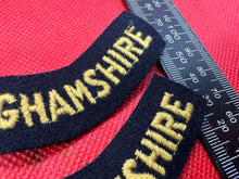 Load image into Gallery viewer, Original WW2 British Home Front Civil Defence Buckinghamshire Shoulder Titles - The Militaria Shop