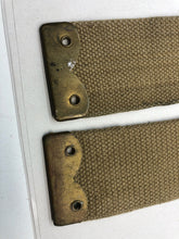 Load image into Gallery viewer, Original WW2 British Army 37 Pattern L Straps Pair - Wartime Dated - The Militaria Shop