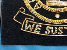 Lade das Bild in den Galerie-Viewer, British Army Bullion Embroidered Blazer Badge - Army Catering Corps - The Militaria Shop