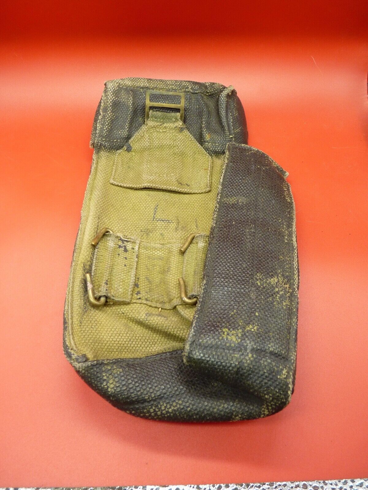 Original WW2 Canadian Army 37 Pattern Bren Pouch - The Militaria Shop