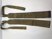 Load image into Gallery viewer, Original WW2 British Army 37 Pattern L Straps Pair - Wartime Dated - The Militaria Shop